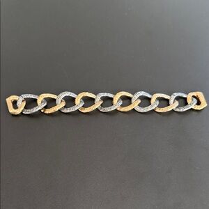 Gold and Silver Chain Bracelet